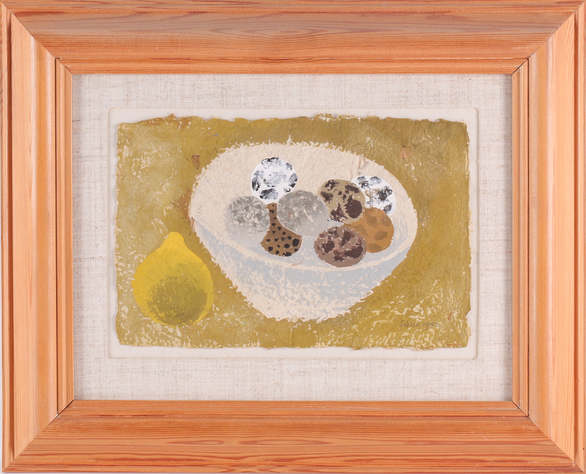 Mary Fedden Eggs in bowl and lemon